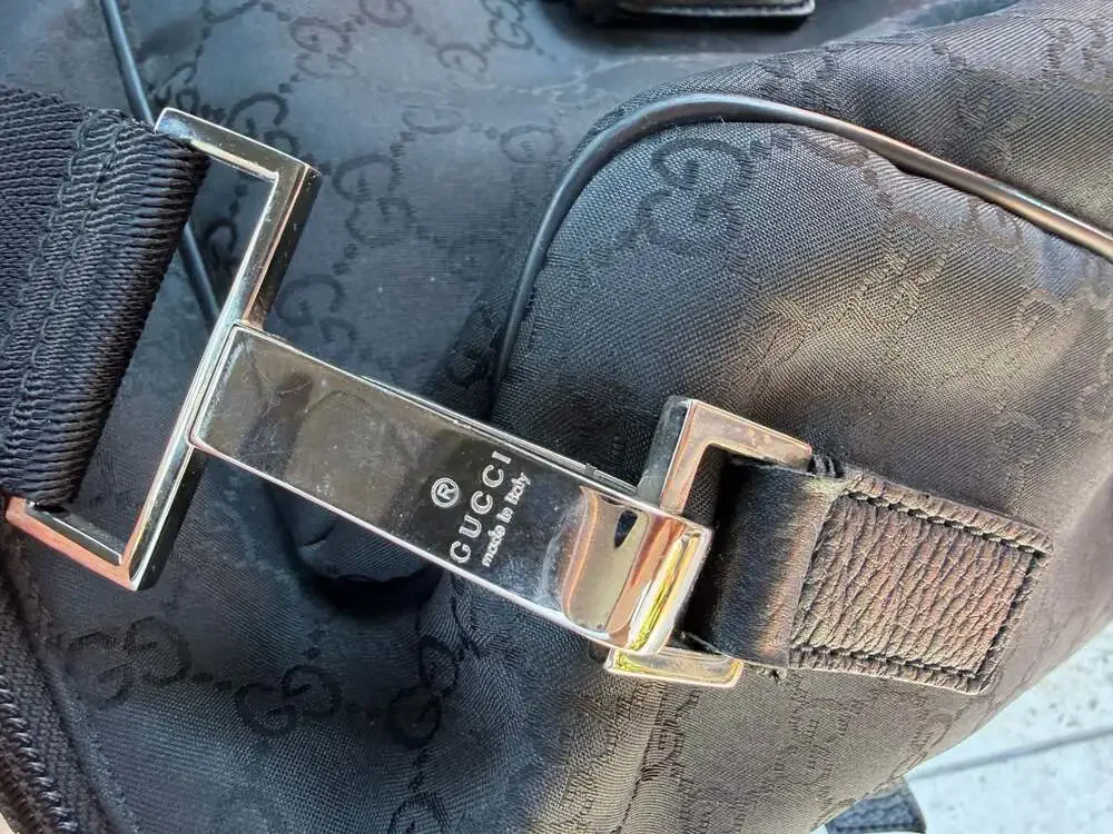 Gucci GG Monogram Nylon Large Travel Duffle Bag